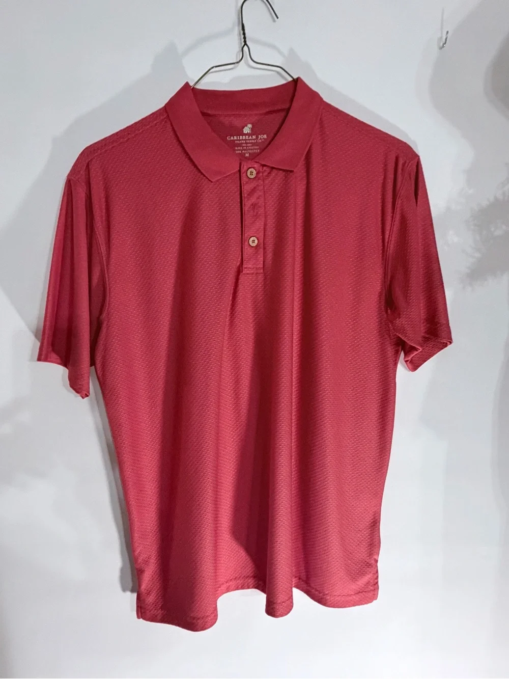 Caribbean Joe Men's Raspberry Short-Sleeve Performance Polo